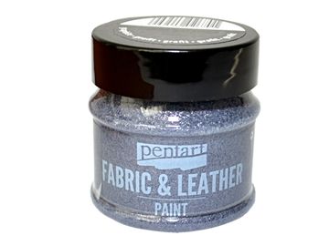 Trblietavá farba na kožu a textil PENTART 50ml - grafitová