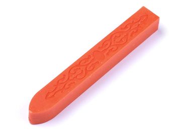 Tyčinkový pečatný vosk bez knôtu 9cm - mrkvový oranžový