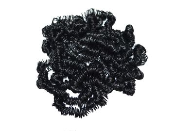 Umelé kučeravé vlasy na bábiky 3g - čierne