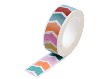 Washi lepiaca páska 15mm 10m - farebné šípky