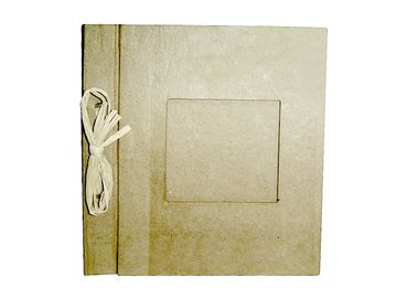 Zápisník s rámčekom z papier-mâché - 23x20cm