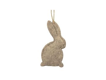 Závesná filcová dekorácia 11cm - béžový zajac