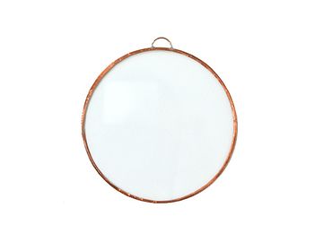 Závesný sklenený kruh - mandala - 10cm