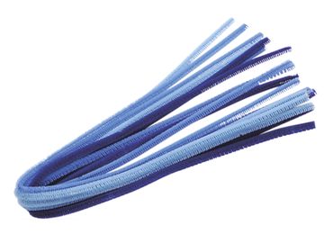 Žinilkový drôt 6mm 50cm 10ks - modré odtiene
